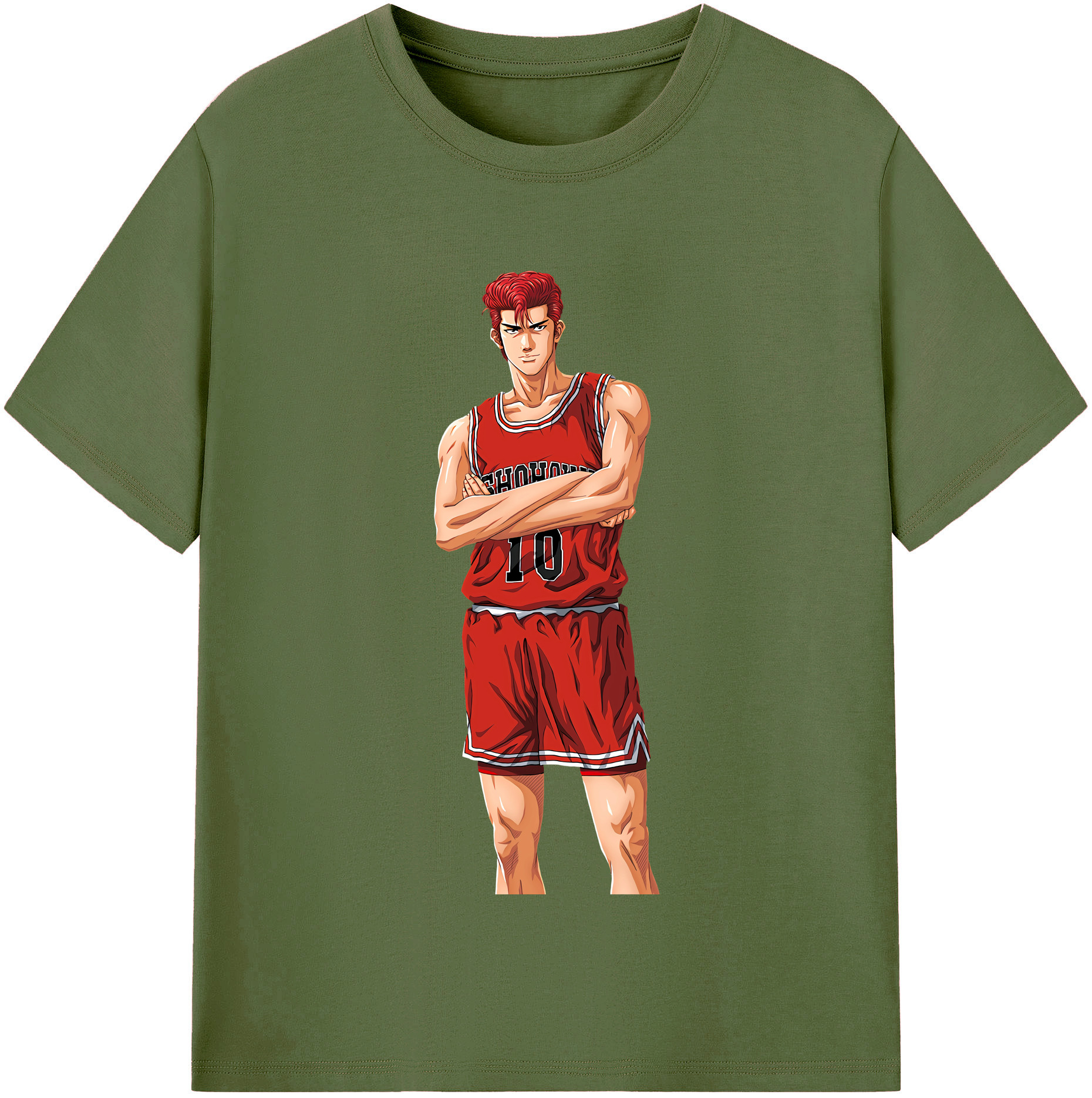 SLAM DUNK／スラムダンク 綿100％半袖Tシャツ（フロントプリント）